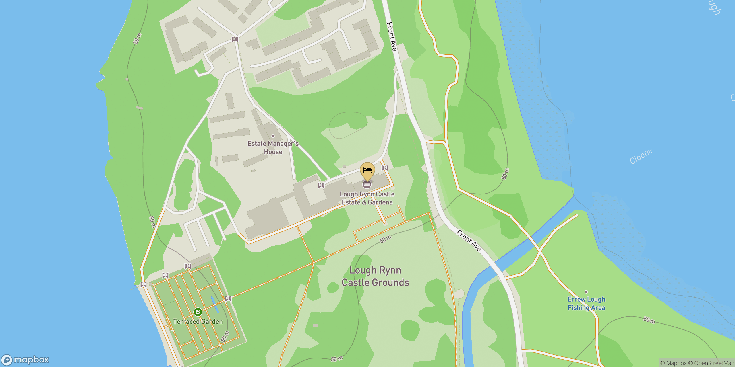 Map showing location of Fabulous Hotels