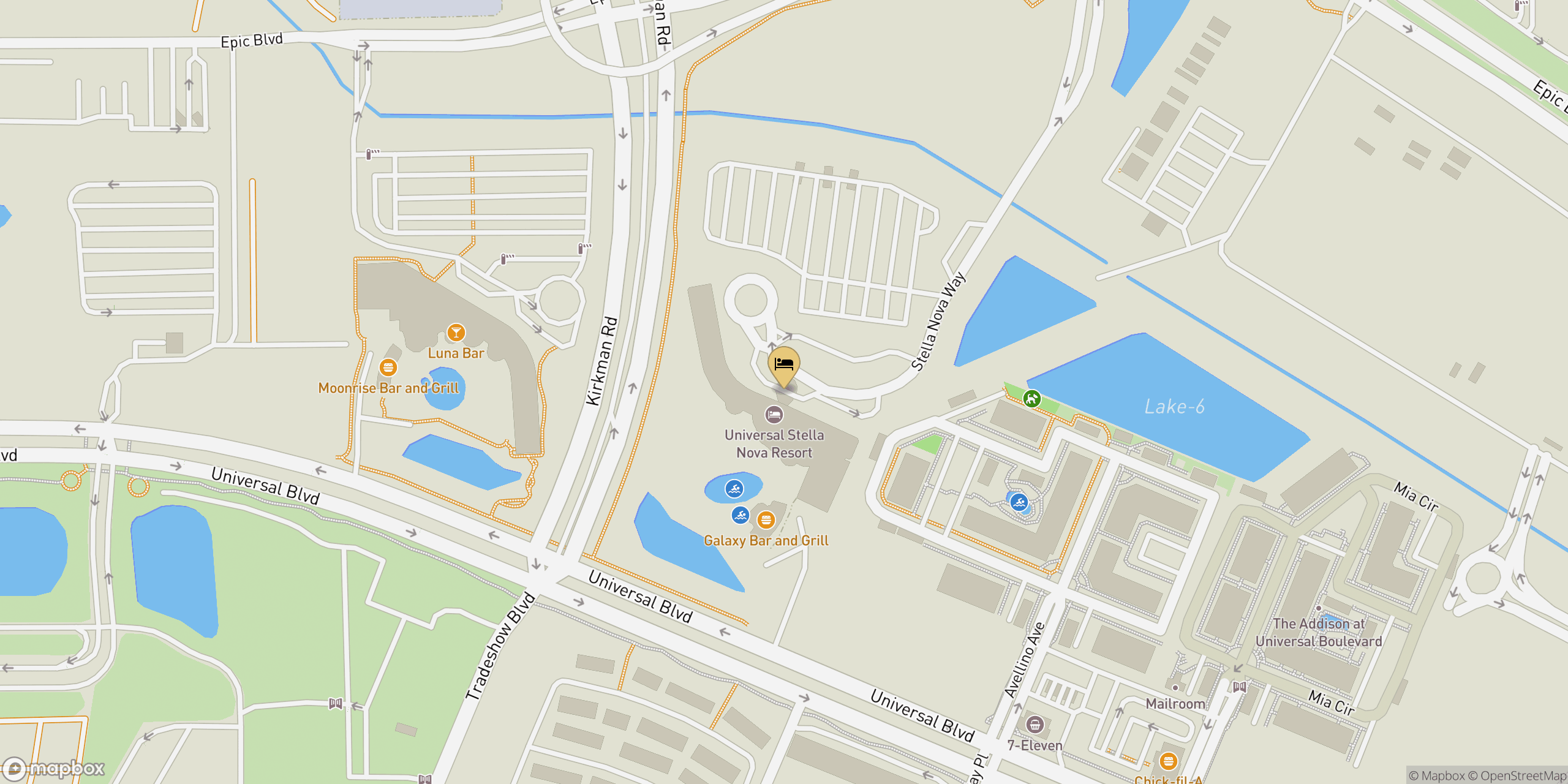 Map showing location of Stella Nova Resort