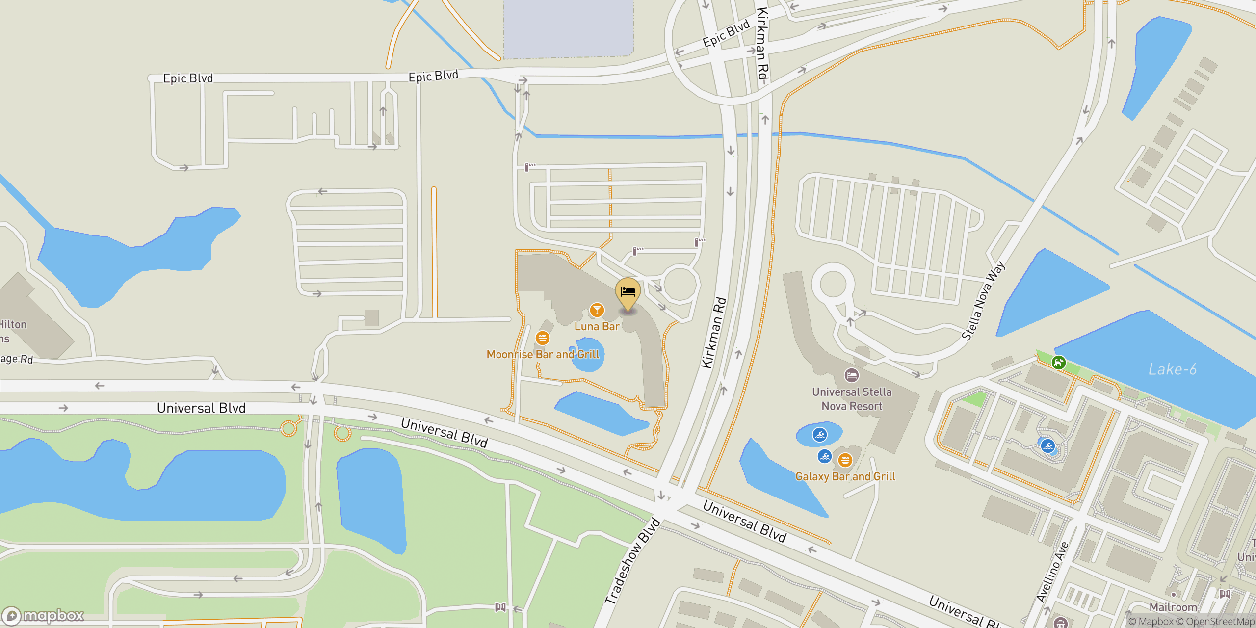Map showing location of Terra Luna Resort